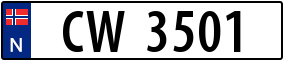 Trailer License Plate